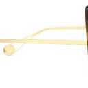 VOOGLAM Square Blue Light Blocking Glasses for Women Oversized Thick Fashion Eyewear with Pearl Inlay Arm Anti Eyestrain UV (Tortoise/Gold)