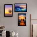 SESEAT 12x18 Frame, Wall Gallery Poster Picture Frame, Black, Pack of 4