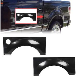 ECOTRIC Rear Wheel Arch Quarter Panel Compatible with 2009-2014 Ford F150 LD W/O Molding Holes, Bed Upper Repair Panel Replacement Steel Left & Right ECOTRIC Rear Wheel Arch Quarter Panel Compatible with 2009-2014 Ford F150 LD W/O Molding Holes, Bed Upper Repair Panel Replacement Steel Left & Right