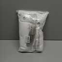 Naturoom White Linen Shower Curtain, Cloth Textured Fabric Shower Curtain Set with Hooks, Simple Elegant Modern Farmhouse Country Ultra Thick Shower Curtain for Bathroom, Water Repellent, 72x72