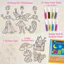 Imagimake Window Art Princess | Suncatcher Kit | Arts and Crafts for Kids Ages 8-12 | Girls Toys Age 6-8 | Unicorn Gifts for Girls Age 6-8 | 5 Year Old Girl Gift | 8 Year Old Girl Birthday Gift