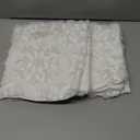 AQOTHES Set of 2 Christmas White Snowflake Throw Pillow Covers 18x18 Inch, Soft Faux Fur White Decorative Xmas Throw Pillows for Couch Sofa Holiday Winter Decor