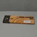 12 inch Teak Wood Spatula for Cast Iron, Small Wood Flipper, Egg Scraper, Flat Wooden Turner, Multipurpose Wood Cooking Utensil, Spatulas Perfect for Flipping, Serving, Scraping & Turning. Set of 2