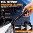 Home High-Pressure Car Wash Water Gun with Booster Nozzle, Home High-Pressure Car Wash Water Gun with Booster Nozzle and Hose, for Watering Plants and Vegetables, and Car Washing (2PCS)