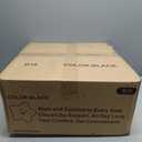 Drafting Chair with Backrest – Adjustable Foot Rest Rolling Stool with Wheels, PU Leather Swivel Stool for Office Spa Studio Lab Counter Salon Home Work Bar Kitchen Shop(Black)