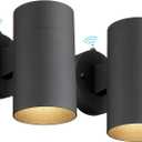 Ken & Ricky Dusk to Dawn Outdoor Wall Lighting, Outside Light Fixtures,Modern Exterior Wall Sconce with Photocell Sensor for Porch Garage Patio Doorway Entryway -2 Pack