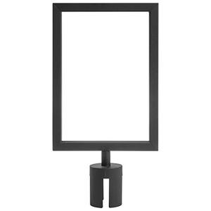 Sign Frame for Crowd Control Stanchion 8 1/3" x 11 3/4" (W x H), 2 Pcs