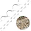 Yaocom 100 Pcs 36" x 2" Cages Spirals 9ga Galvanized Steel Gabion Wire for Cage Install and Connected Stone Gabion Basket Spirals for Garden Projects Quick and Easy Construction