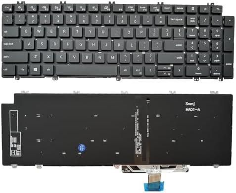 Siakoocty Laptop Replacement US Layout with Backlight Keyboard for Dell Precision 7750 7550 7760 7560 Series Laptop with Backlit US Layout P/N: 0713DM 713DM PK132V72B00