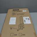 Folding Trolley for Moving, 500 lbs Heavy Duty Luggage, 4 Wheel Foldable, Expandable Platform with Bungee Cord, Portable Moving Utility Carts Cart Utility Carts Trolley Cart, (Black, L)