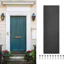 uxcell Door Kick Plate, 10 x 30 Inches Aluminum Kick Plate Door Plate, 1.5mm (1/16 Inch) Thickness, for Exterior Front Door or Back Door, Black (Single Pack)