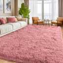 Blush Fluffy Area Rugs for Living Room, Soft Shaggy Carpets for Living Room, Upgrade Anti-Skid Fuzzy Rugs for Kids' Room, Perfect Decor for Modern Home 5x7 Feet