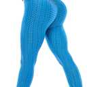 ViCherub Scrunch Butt Lifting Workout Leggings for Women High Waisted Yoga Pants Tummy Control Gym Booty Textured Tights (Medium, Ocean)