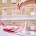 Round Clear Table Protector 96'', 1.5mm Waterproof Christmas Tablecloth