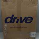 Drive Medical TR37E-SV Lightweight Folding Transport Wheelchair with Swing-Away Footrest, Silver (1 Count (Pack of 1))