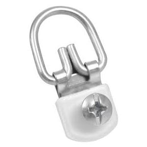 OOK 50636 D-Ring Hangers, Mirror Hangers, Picture Hangers, ReadyScrew, Steel, Zinc Plated, 25lb (2 Set)