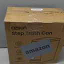 Cesun Small Bathroom Trash Can with Lid Soft Close, Step Pedal, 6 Liter / 1.6 Gallon Stainless Steel Slim Garbage Can for Bedroom, Diaper Waste Basket with Removable Inner Bucket (White)