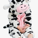 Unisex-Baby Animal One Piece Flannel Cartoon Romper Animal Outfits, 100