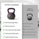 YOTTOY Soft Kettlebells, 25 lb kettlebell with Anti-Slip Base & Impact-Resistant Design - Perfect for Strength Training Kettlebells Weightlifting, Personal Training