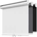 Cordless Roller Shades Blackout Blinds for Windows Room Darkening Rolled Up Shades with Spring System, UV Protection Window Shades Door Blinds for Home and Office (White, 31" W x 72" H)
