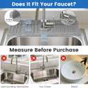 Silicone Sink pad for Kitchen Sink, Keeping The Sink Surface Dry and Free of Residual Water Droplets (Large)