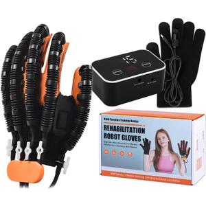 Rehabilitation Robot Gloves for Stroke Recovery Hemiplegia Finger Hand Function Rehabilitation Therapy Arthriti Glove (Medium)