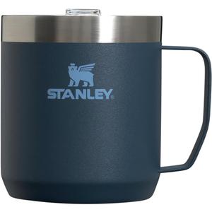 Stanley Stay-Hot Camp Mug 12 oz & 24 oz | Press Fit Drink Through Lid | Cup for Coffee, Tea and Drinks | Insulated Stainless Steel Coffee Mug | BPA-Free (Navy)