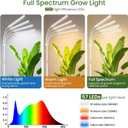LBW Grow Lights for Indoor Plants, 75" Tall Full Spectrum Plant Grow Light | 228 LEDs Full Spectrum Grow Light with Stand, 6/8/12/16H Timer, 3 Color Modes, 360Flexible Gooseneck, 4 Heads, White