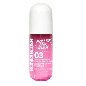 Holler And Glow Bondi Blush Pink Dragonfruit Body & Hair Mist, Body Spray For Women, Hair Perfume For Women, Jasmine, Amber Scented, Floral & Tropical Fragrance Notes, 8.11 Fl Oz