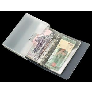 Ettonsun Thickened 100 Pocket Dollar Bill Holders for Collectors Paper Money Currency Storage Album Holder Collection Book Banknote Stamp Collecting Supplies, Small Size for Travel