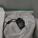 Airplane Sleeping Travel Pillow: 360 Chin & Neck Support with Flat Back for Upright Sleepers on Long-haul Flights - Dual-Density Memory Foam (8lb Non-Collapsing) to Prevent Head Bobbing