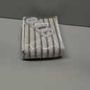 Stripe Farmhouse Shower Curtain, Vintage Linen Shower Curtains for Bathroom 72 X 72 Grey