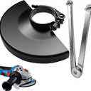 Universal Angle Grinder Guard with Flange Wrench, 6.45 Inch Adjustable Protective Shield for 4-6 Inch Grinder Blades, Compatible with Dewalt Milwaukee Makita Metabo Bosch RYOBI