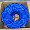 MONK CABLES | CAT6 Plenum Cable 1000ft | UTP, 23AWG, 550MHz | DSX-8000 Certified | Most Certified Cable of The Whole Market (Blue)