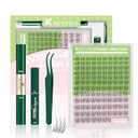 KEYYOU Natural Lash Clusters Kit Aurora Wispy Lash Extension Kit C Curl