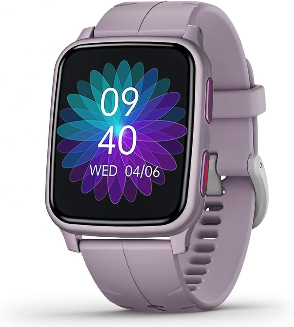 FITVII Fitness Tracker, Smart Watch with 24/7 Blood Pressure Heart Rate and Blood Oxygen Monitor, Sleep Tracker with Calorie Step Counter, IP68 Waterproof Activity Tracker for Women Men Android iOS (Orchid Purple)