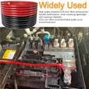 40FT 0 Gauge Wire Copper Clad Aluminum,1/0 Battery Cable,20pcs Lugs Terminal Connectors with 3:1Heat Shrink Tube for Amp,Inverter,Winch,Reducer,Starter,Solar Power,DC Wiring