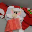 JOYIN 5 Pieces Christmas Theme Bathroom Decoration Set w/Toilet Seat Cover, Rugs, Tank Cover, Toilet Paper Box Cover and Santa Towel for Xmas Indoor Dcor, Party Favors (Santa)