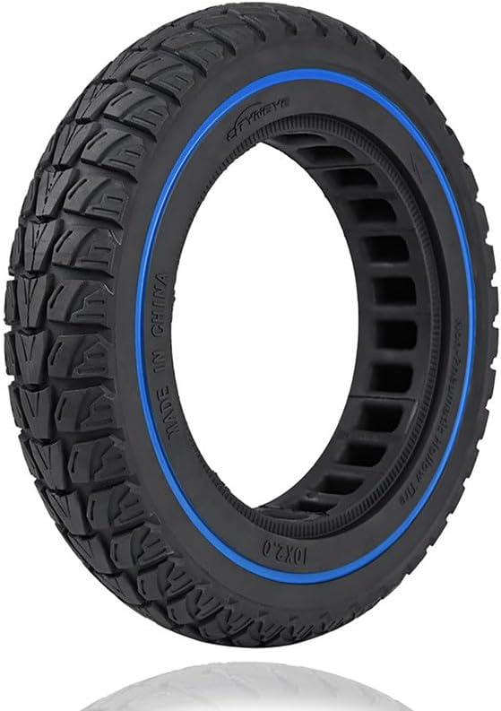 50/75-6.1 Scooter Tire: 10x2.125 Solid Rubber Tires for Okai Gotrax Apex Pro XL Rival XR Ulxta Electric Scooter, 10 Inches Honeycomb Tubeless Replacement Wheels Blue 1 Pcs