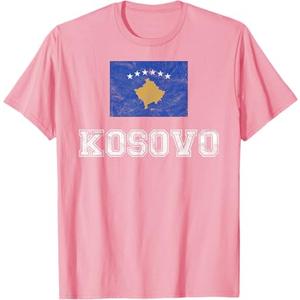 Kosovo Flag Vintage I Men Women Kids Kosova T-Shirt T-Shirt, Size XS