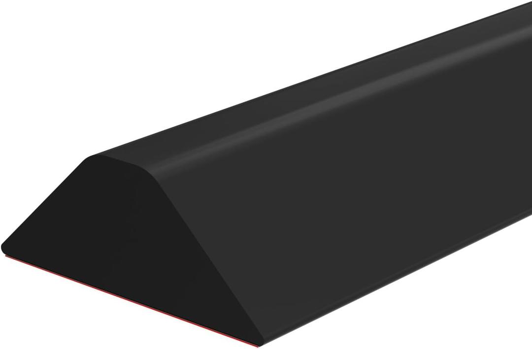 Duzzy 39 Inch Collapsible Shower Water Dam, Shower Threshold Water Stopper Barrier and Retention System and Keeps Water Inside Threshold Dry and Wet Separation, Suitable for Bathroom & Kitchen (Black)