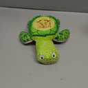 ZYBDP Interactive Dog Toy, Green Turtle Plush with Slow Feeder Bowl, Squeaky Chew Toy