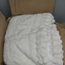 Mitid Sofa Cover Fuzzy Couch Cover for Pet, Couch Covers for Dogs Washable Non-Slip Sofa Slipcover Cushion Protector Pets Friendly Mat White (27.6" x 82.7", Beige)