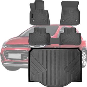 TPE Floor Mats for 2014-2023 Chevy Trax&13-23 Buick Encore (Not fit GX), All Weather Car Floor Liners Fit Chevy Trax Accessories Black