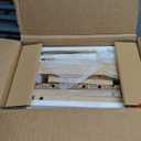 RUSTOWN Rattan Bathroom Wall Cabinet, Modern Boho Medicine Cabinet with Two Arched Rattan Doors, Over The Toilet Storage Cabinet with Adjustable Shelf and Towel Bar for Bathroom (Natural, Small)