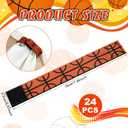 24 Pcs Basketball Sleeve Holders 7.5 Inch Basketball Shirt Sleeve Straps Brown Black Pattern Stitching Sports Shirts Ties for Women Men Teens Sports Activities Accessories Gift