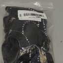 NOLITOY 8pcs Long Use Simple Design Fashion Hair Ties Ponytail Holders Crystal Hair Rings for Women (1 Count (Pack of 1), Blackx2pcs)