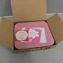 Elk and Friends Kids Stainless Steel Bento Box with Silicone Lid | Leakproof | Toddler Lunch Container | 4 Compartments | Dishwasher Safe, Blush