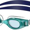 Speedo Kids' Swim Goggles Hydrospex Ages 6-14 (Enamel Blue Glitter/Celeste)