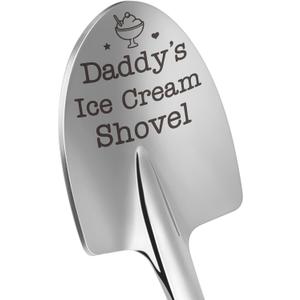 Dad Gifts from Daughter Son, Funny Daddys Ice Cream Shovel Spoon Present | Dads Christmas Birthday Gifts, White Elephant Gifts for Papa Men Husband Bonus Stepdad Father in Law Anniversary Fathers Day